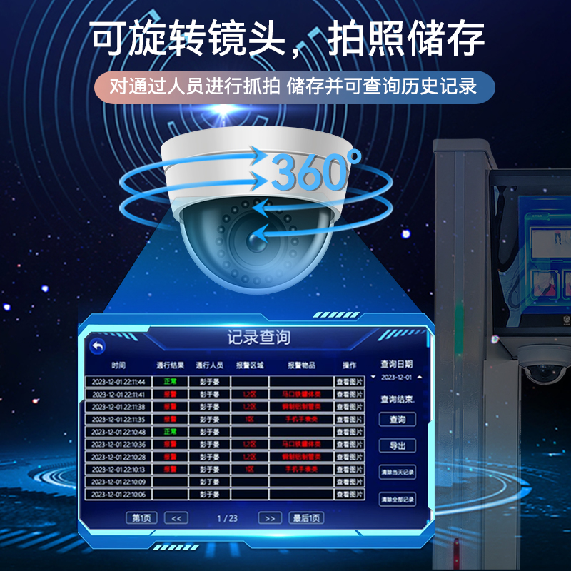 ESC-6001D雙彩屏拍照手機(jī)探測門